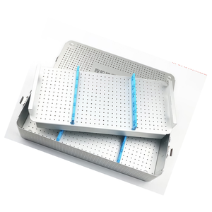 Scatola di sterilizzazione medica in alluminio a doppio strato strumenti chirurgici manuali 550x250x100mm FY marca CE certificata classe I ospedale - Product Image 4
