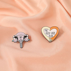 الأزياء فتاة الطاقة المينا دبابيس الكلمات الذاتي الحب نادي الرحم النسوية القبضة الصلب دبابيس سترات مزخرفة بالمينا للنساء الأصدقاء - Product Image 6