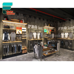 Su misura in metallo porta abiti Boutique Store mobili negozio per la casa negozio di abbigliamento da parete espositore per negozio di abbigliamento - Product Image 3