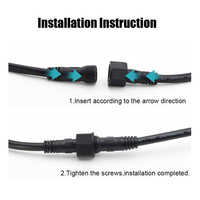 Connexion de câble d'aviation M12 Fil d'éclairage LED M12 Câble d'extension étanche à double extrémité mâle femelle pour capteurs automobiles