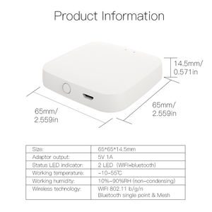 Puente Tuya Blue Tooth Gateway Wifi 2,4G para cerradura de puerta inteligente y aplicación de control remoto de servidor administrar la información de los usuarios - Product Image 6