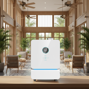 Diffuseur d'huiles essentielles professionnel pour climatisation, sur pied, électrique, volume de brume puissant de 3000 m³, ventilateur - Product Image 2