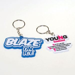 Llavero de PVC Suave Epoxi con Impresión de Palabras en 2D y 3D, Personalizado, Ecológico, Económico, Sin Pedido Mínimo - Product Image 2