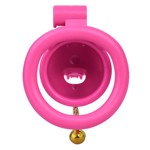 BDSM 2024 Pink Inverted Chastity Cage With 4 Size Cock Ring for Man Brutal Adult Games Sissy Penis Ring Adult Erotic Sex <strong>Toy</strong> 18+ - Product Image 4