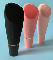 Nouveautés : Brosse nettoyante visage vibrante 3-en-1 personnalisable et portable pour usage domestique, soin de la peau, massage et nettoyage en profondeur des pores