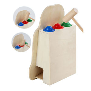 Giocattoli per la prima educazione dei bambini gioco di abbinamento colore cognizione <span class=keywords><strong>puzzle</strong></span> giocattoli attrezzatura in legno bussare tavolo giocattolo Montessori - Product Image 5
