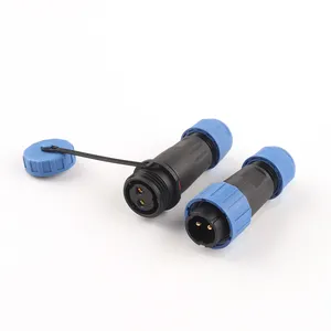 2 Pin Quick Connector Screw Connection Male & Female Docking Socket IP68 Waterproof Aviation Plug 2 to Wire Junction Box