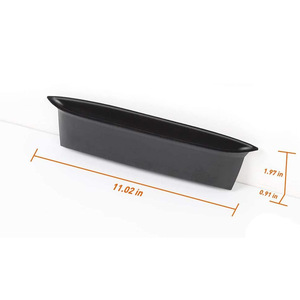 Caja organizadora para coche, caja de almacenamiento negra ABS de 11,02 pulgadas para Jeep Wrangler JK JKU 2011-2018, asa del lado del pasajero - Product Image 1
