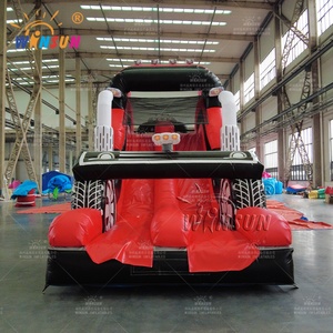 WINSUN Red n Black Crazy Racing Car Theme Jumping Castle Carreras <span class=keywords><strong>de</strong></span> obstáculos inflables <span class=keywords><strong>para</strong></span> el juego - Product Image 3