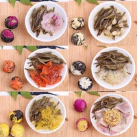 Boules de thé à fleurs biologiques de qualité supérieure nouées à la main | Tisane de santé naturelle avec jasmin/rose | Végétalien, fournisseur certifié halal
