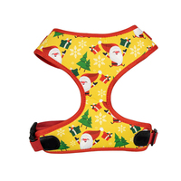 Harnais de luxe pour chien avec logo personnalisé gilet teckel réglable en polyester accessoires de Noël réfléchissants personnalisables pour animaux de compagnie