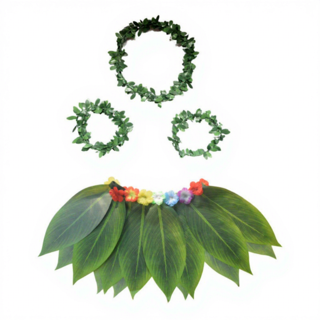 15 feuilles + bandeau + 2 bracelets