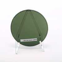 Lentilles optiques photochromiques UV410 bleues anti-reflets Maat Manufacturer 1.60 (MR-8) CB Green, lentilles en verre, prix bas, lentilles optiques