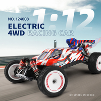Buggy RC 1/12 2.4G 4WD de Alta Velocidad con Motor sin Escobillas, 60KM/H, Eléctrico, Controlado por Aplicación, Control Remoto de Metal, Cargador Incluido, Listo para Usar