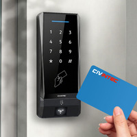 Sistema de Control de Acceso CT9 Cloud RJ45 PoE Ethernet IP65 con Teclado Digital Táctil, Lector de Tarjetas NFC y Escáner QR para Control de Acceso a Puertas