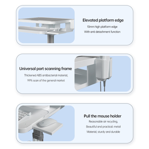 Carro portátil dental móvil de alta resistencia con soporte para escáner Garantía de 5 años para tratamiento bucal en hospitales - Product Image 5