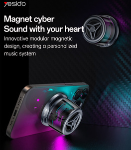 Mini Speaker Magnetico Wireless Yesido YSW32 <span class=keywords><strong>da</strong></span> 3W con BT5.3, Supporto per Telefono, Luce RGB e Batteria a Lunga Durata - Product Image 2