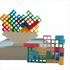 Ysj giáo dục tự làm bàn đồ chơi gạch xoay bảng câu đố Tháp xếp chồng khối trò chơi cân bằng - Product Image 2