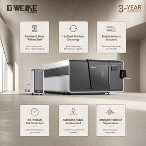 Machine de découpe laser à fibre CNC fermée 4000W AI LAS HIWIN pour la découpe de tôles en acier inoxydable – Offre Spéciale - Product Image 3