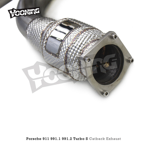 ระบบท่อไอเสียแบบเต็มรูปแบบสำหรับ 991/991.1/991.2 S 3.8T พร้อมท่อแคทดาวน์ไพพ์แบบปรับแต่งและท่อไอเสียแบบ Catback - Product Image 2
