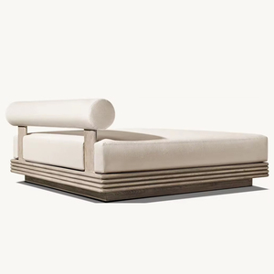 Nouveau best-seller Villa d'hôtel <span class=keywords><strong>lit</strong></span> en teck extérieur <span class=keywords><strong>terrasse</strong></span> jardin hôtel <span class=keywords><strong>de</strong></span> luxe <span class=keywords><strong>lit</strong></span> <span class=keywords><strong>double</strong></span> - Product Image 5