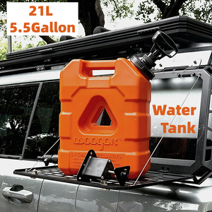 Réservoir de <span class=keywords><strong>douche</strong></span> de camping portable de 21 L, bidon d'eau sous pression avec buse pour tout-terrain, 4x4, camping-car, caravane - Product Image 1