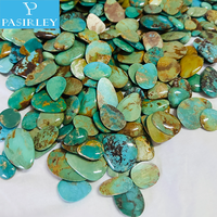 Pierre précieuse en turquoise bleue naturelle Pasirey, différentes formes, cabochon, 2-16 mm, pierres précieuses en vrac, vente en gros, bijoux