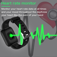Santé montre intelligente 116 Plus montre de fréquence cardiaque bracelet intelligent montres de sport bande intelligente Reloj Inteligente