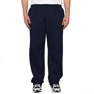 Men's <b>Waterproof</b> <b>Breathable</b> Cotton Jogger Sweatpants Mid Waist Drawstring Fleece Lined Skinny Fit Gym Casual Pants - Product Image 1