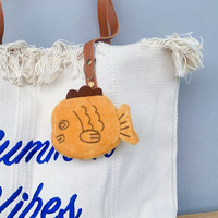 Vente chaude en peluche Taiyaki poisson porte-clés mignon porte-monnaie sac pendentif cadeau