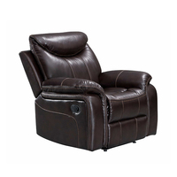 Ensemble de canapés inclinables modernes 3+2+1 en cuir PU noir, extensible, multifonctionnel, avec rangement réglable, structure en bois, confortable pour le salon