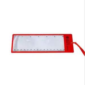 Thước Mini Kính Lúp Bằng Nhựa Kính Lúp Đánh Dấu Thẻ Kinh Doanh PVC Siêu Mỏng Thước Kính Lúp