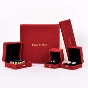 Caja de Joyería de Terciopelo con Logotipo Personalizado al por Mayor, Organizador de Anillos en Oferta - Product Image 3