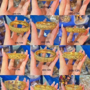 JXX Women's Fashion Gold Plated <b>Bracelet</b> Classic Indian Style Bangles in Bulk Dubai <b>Inspired</b> Jewelry - Product Image 2