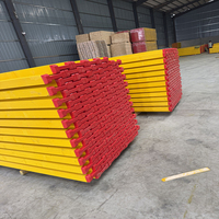 H20 Timber Beam Concrete Formwork System Wooden Beam LVL Construction Shuttering Beam Waterproof Coating Yellow Red Ends