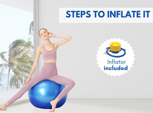 Ballon de Yoga et d'Exercice en PVC Écologique de 45 cm pour Fitness, Musculation et Équilibre – Vente en Gros - Product Image 4