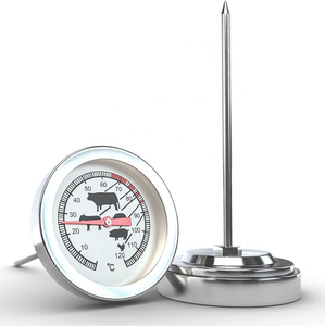 Termómetro de carne para parrilla de <span class=keywords><strong>barbacoa</strong></span> impermeable de acero inoxidable plateado de 120 ° C para <span class=keywords><strong>barbacoa</strong></span> - Product Image 2