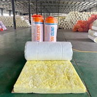R100 Con Lamina Blanca Lana De Vidrio En Rollos Para Sudamerica White Faced Fireproof Fiberglass 140mm Lana De Vidrio Rollada