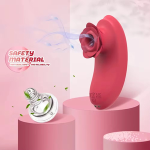 Vibrador de Clítoris y Pezones con Forma de Rosa, Resistente al Agua, 10 Velocidades, Estimulador de Punto G para Mujeres, con Mango - Product Image 2