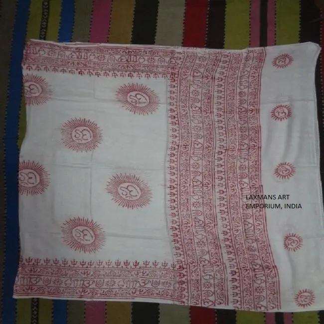 인도에서 새로운 유행 여름 패션 비스코스 힌두교 옴 만트라 인쇄기도 스카프/스카프 도매