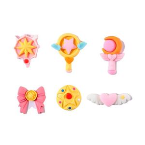 Resin Mold Magic Wand Heart Wings Anime Theme <b>Craft</b> Supplies For Diy Phone Case Hair Clips - Product Image 5