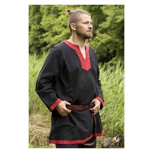 Costume da Cavaliere <span class=keywords><strong>Medievale</strong></span> per <span class=keywords><strong>Uomo</strong></span> Adulto, Tunica Verde, Abbigliamento da Guerriero Normanno, Camicia da Pirata Sassone per Uomini - Product Image 5