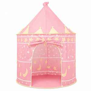 Casa de Juegos Tipo <span class=keywords><strong>Castillo</strong></span> Azul, Ligera y de Fácil Montaje, para Dormitorio o Sala de Juegos, Regalo de Cumpleaños para Niños y Niñas - Product Image 1
