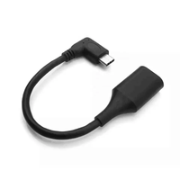 Adaptateur USB 3.1 Type C OTG USB 3.0 Type A Femelle vers Type C Mâle Adaptateur Câble à Angle de 90 Degrés