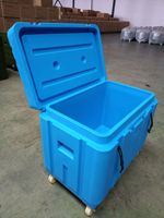 Bac de stockage de glace sèche à faible taux de sublimation, en LLDPE rotomoulé, pour congélation profonde, avec isolation en PU