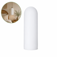 Abat-jour en verre opale dépoli artisanal pour décoration intérieure, diffuseur de lumière chaude, accessoire de lampe