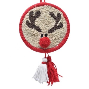 Juego de árbol de Navidad, Santa Claus, alce, muñeco de nieve, punzón, bordado, Kits de artesanía, conjunto de herramientas para fiesta para principiantes - Product Image 2
