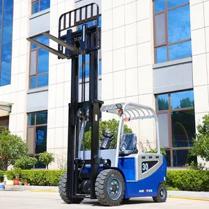 2.5 Ton New Warehouse Forklift Four-wheeled Driving All-electric Forklift New Energy Small Handling Trucks Electric Forklift