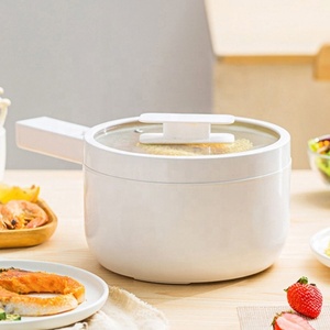 Marmite de cuisson multifonction, nouvel arrivage de 1.5 litres, en acier inoxydable, <span class=keywords><strong>pot</strong></span> chaud électrique, poêle pour dortoir des étudiants - Product Image 1