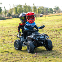 Quad électrique pour enfants Can-Am Outlander 24V sous licence, 4 roues pour tout-petits, voiture électrique pour enfants Bombardier, 2 places, crochet de remorquage - Noir